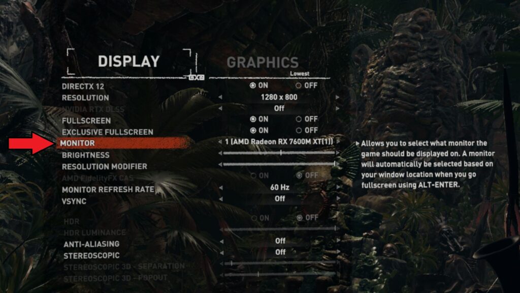 Change GPU to use in the game