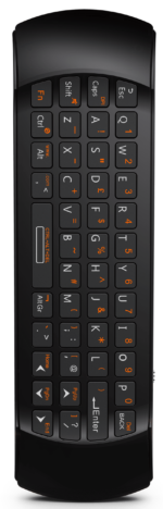 DroidBOX B52 Mini Keyboard Wireless Remote back QWERTY view 2