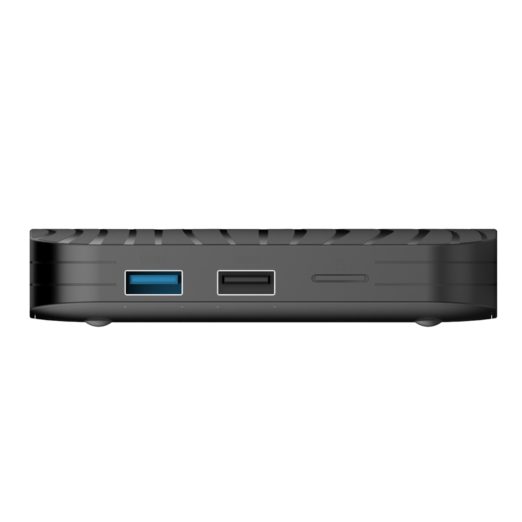 T95X2 Amlogic S905X2 Android 8.1 Oreo Smart TV BOX - Showing 1 USB 2.0 Type A and 1 USB 3.0 Type A