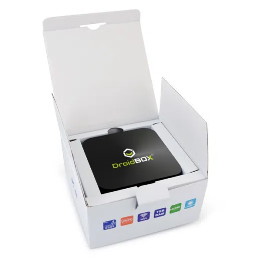 DroidBOX K5 (Refurbished) Android Set Top Box Boxed Up