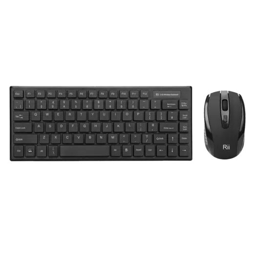 Rii RK700 Wireless Keyboard with Mouse Combo from the front