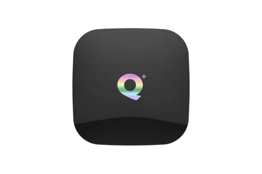 Q Plus H6 Android 8 Oreo Smart Powered TV Box - Top View