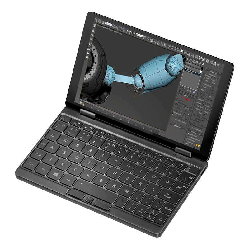 One Netbook Mix 3s Plus - Front View using AutoCAD
