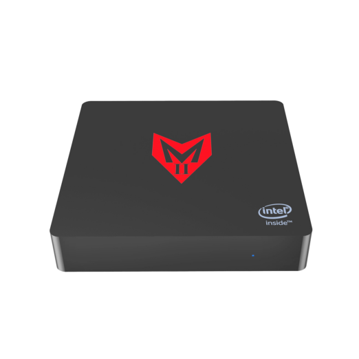 Beelink MII V Windows 10 HTPC Mini Computer   Flat Front Facing View showing top
