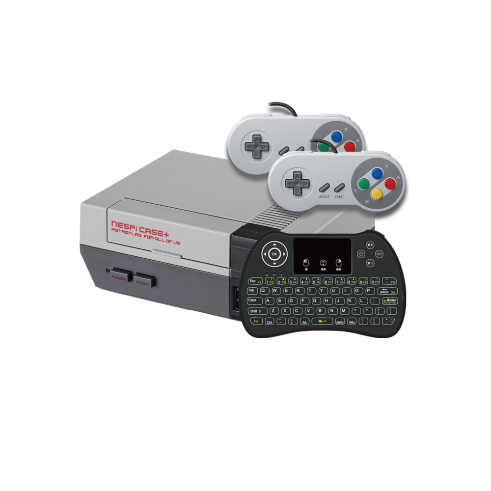 DroiX RetroPie Home Entertainment Gaming System N-LINE - With i9 Mini-Keyboard and SNES Controller