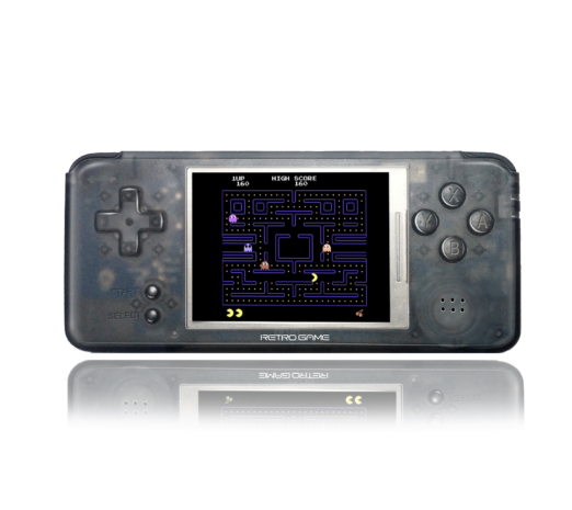 Coolbaby  RetroGame RS 97 PRO Transparent Front View playing Pac Man