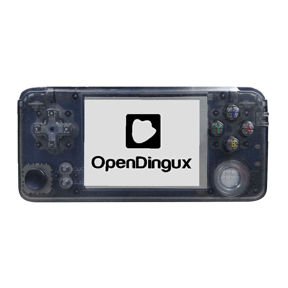 DroiX RS-97 Plus V2 Open Dingux Retro Gaming Console Handheld - Transparent