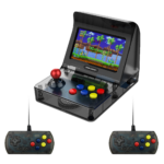 Coolbaby RS-07 Retro Arcade Foto en ángulo con dos mandos jugando a Sonic
