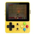 Bittboy LDK Retro Gaming Console Yellow   Playing DOOM