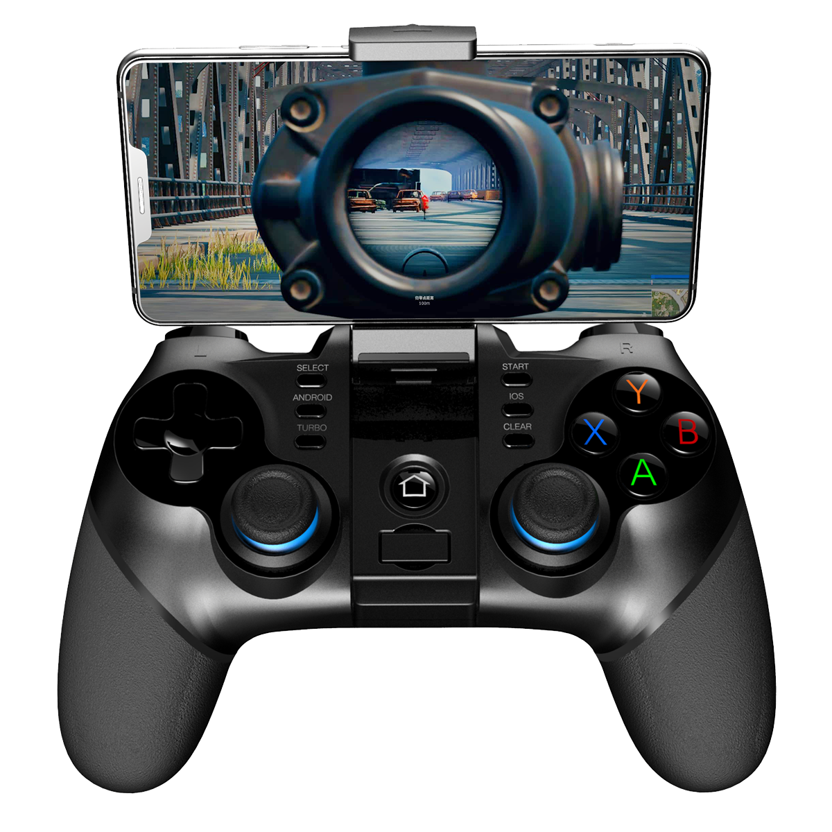 iPega PG-9156 Bluetooth and 2.4Ghz wireless Gamepad for Android, Windows and iOS - With Phone in Holder