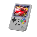 RG300 OpenDingux Retro Gaming Portable Handheld   Grey playing a Retro Game