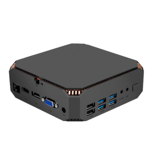 Mini PC ACEPC CK2 i7 con Windows 10 para el hogar o la oficina - Puerto Ethernet RJ45, salidas de vídeo (HDMI, DisplayPort y VGA) y puerto para adaptador de corriente de 5,5 mm