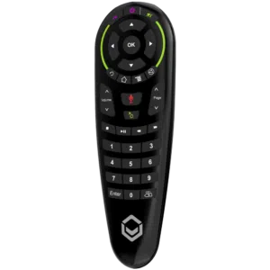 DroiX G30 Air-Mouse Remote with Gyroscope and Google Assistant - Front View at angle