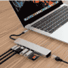 DroiX FX8s Adattatore USB Type-C collegato a un laptop