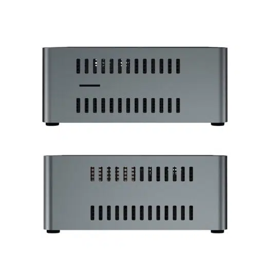Beelink J45 Windows 10 Mini Computer for Home or Office - Side View showing Air Vents and MicroSD/TF Card Slot