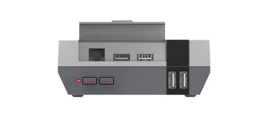 DroiX RetroPie Home Entertainment Gaming System N-LINE 128GB or 256GB - Front View - Open Lid