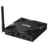 Tanix TX6X Android 10 Smart TV Box - Shown from the back at an angle with Power Port, HDMI 2.0a Port, RJ45 Port, 2x USB Ports and SPDIF Port