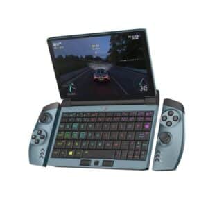 One Netbook OneGx1 Gaming Handheld - Playing an Racing Game with the detachable controls