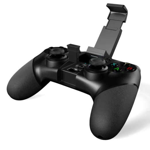 iPega 9076 Gamepad Angle-View with the Smartphone Holder Open