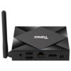 Tanix TX6X Android 10 Smart TV Box - Shown from the back with Power Port, HDMI 2.0a Port, RJ45 Port, 2x USB Ports and SPDIF Port