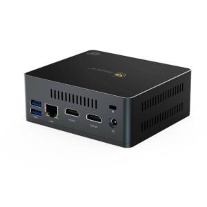 Beelink GK Mini Intel NUC Windows PC - Shown from the rear at angle