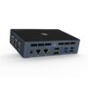 Beelink GTi 8 i5 8259U shown from the back at left angle with DC Power Jack, 2x LAN Ports, HDMI, DP, and 4 USB Ports