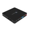Beelink T34-M Windows Mini PC for Home,Office - Showing from the back with Power port, RJ45 Ethernet Port, HDMI Port, VGA Port and Power Button and side with 2x USB Ports