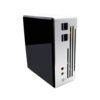 DroiX PROTEUS G4 Intel NUC Mini PC in der Frontansicht mit Powerknopf, Audioausgang und USB 3.0 Ports