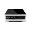 DroiX PROTEUS G4 Intel NUC Mini PC shown from the rear with usb type a 3.1 ports, hdmi, display port, Ethernet and power port