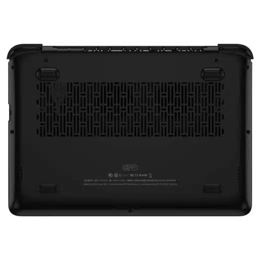GPD WIN Max 2021 PC Gaming Handheld - Shown from the bottom