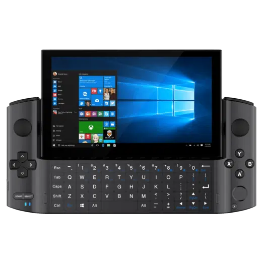 GPD WIN 3 i7 Space Grey New AAA Gaming Portable Handheld showing sliding keyboard