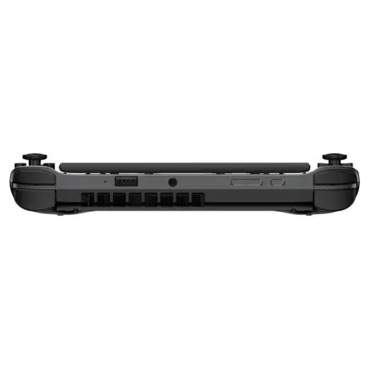 GPD WIN 3 i7 Space Grey New AAA Gaming Portable Handheld showing from top with L1/L2&R1/R2, Power and Volume Rockers along with 3.5mm Headphone Jack