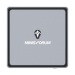 MINISFORUM DMAF5 AMD Mini PC con Ryzen 5 - Mostrato dall'alto con il logo MINISFORUM
