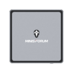 MinisForum EliteMini UM700 - Visualizzazione dall'alto con logo MINIS FORUM