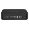 MinisForum GK41 - Shown from the rear with 1x HDMI Port, 1x DP Port, 2x RJ45 Ethernet Ports