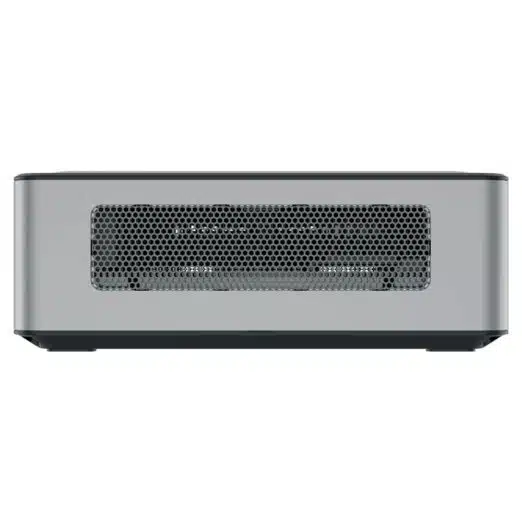 MinisForum EliteMini HM80 Ryzen PC shown from the side