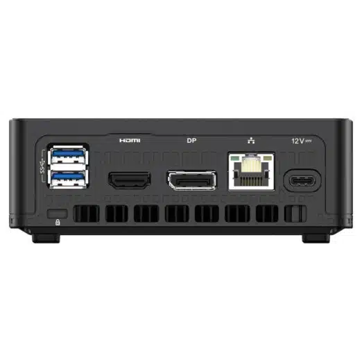 MinisForum JB95 Windows 10 HTPC - Shown from the rear