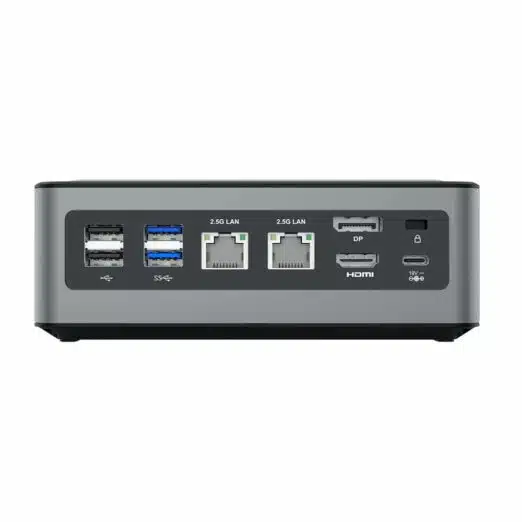 MinisForum TL50 - Shown from the rear