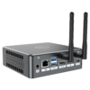 Proteus by DroiX Windows Mini PC - Shown from the rear with Display Port, HDMI Port, USB Type-C Port, 2x USB Type-A and RJ45 1GB/s Ethernet Port