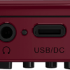ANBERNIC RG280V Oro Retro Gaming Handheld - Mostrando i pulsanti della spalla, 3.5mm Jack per cuffie e porta USB Type-C