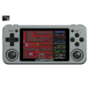 RG351M Space Grey Retro Gaming Handhelds - Showing from the front with retro game playing