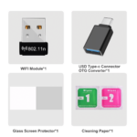 RG351P Advance Pack   Showing Wi Fi Dongle and USB Converter along with Screen Protector