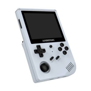 ANBERNIC Grey RG351V Retro Gaming Handheld - Shown from front at angle