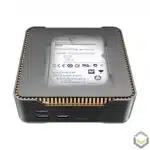 A95X Max 4K Android Powered TV BOX - Top view showing included HDD