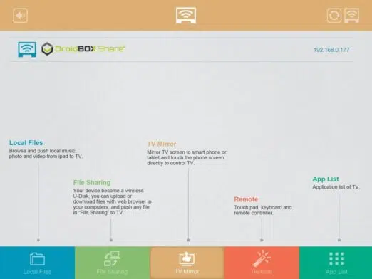 DroidBOX Share Client screenshot