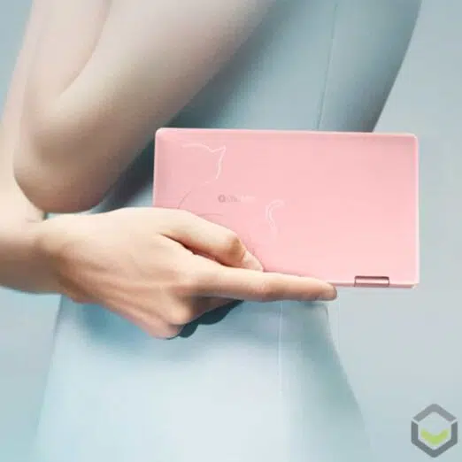 One Netbook Mix 2S Mecow Edition - Holding the Netbook