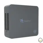 Beelink U55 Windows 10 Mini PC - Standing Up showing Top Cover