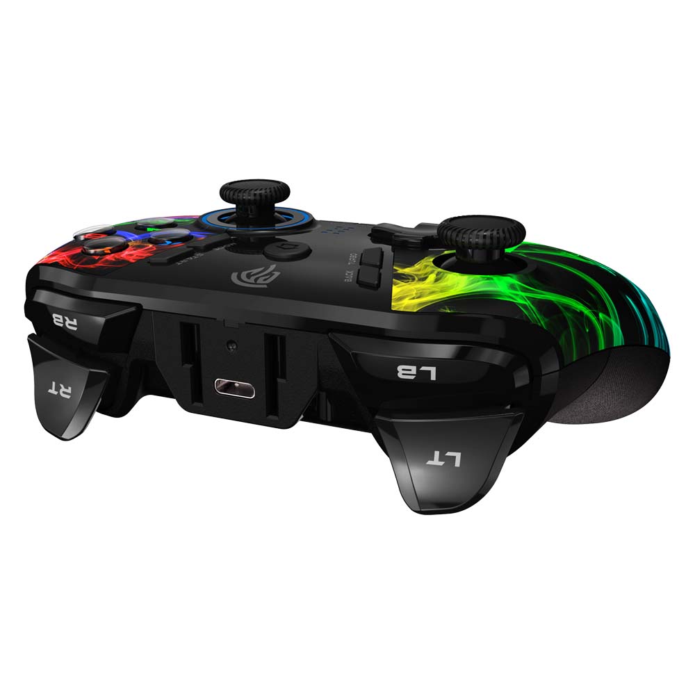 EasySMX ESM-9110 RF Wireless Gamepad for PC, Android and Linux Colour Bomb Side