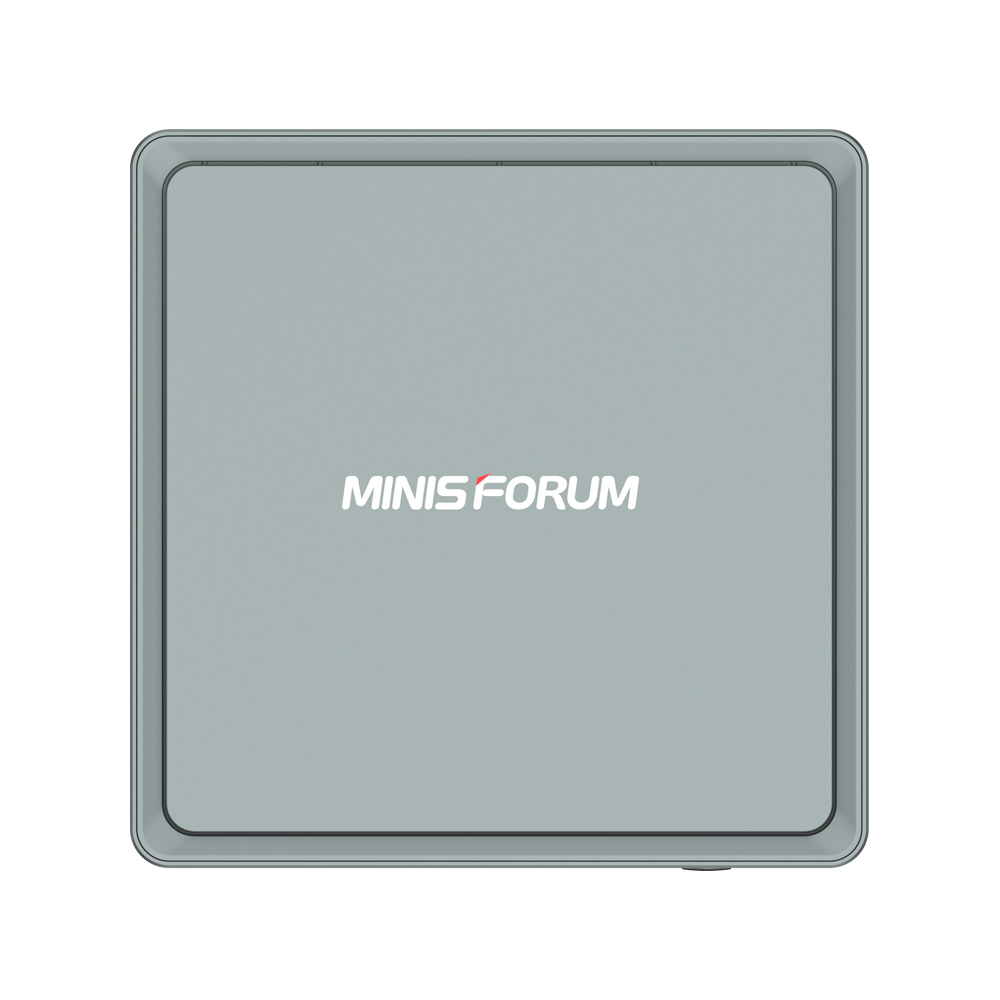 MinisForum DeskMini UM350 Ryzen Mini PC shown from the top