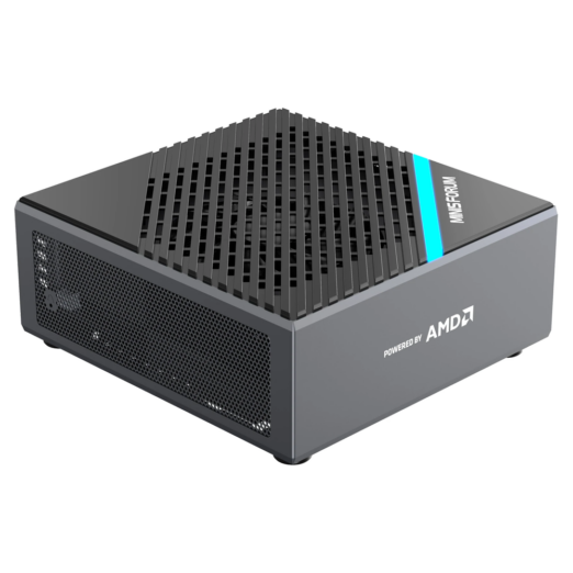 MinisForum EliteMini B550 shown from the front